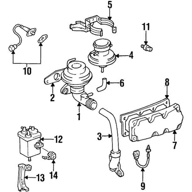 Toyota 25620-46061 EGR Valve Toyota 25620-46061 EGR Valve